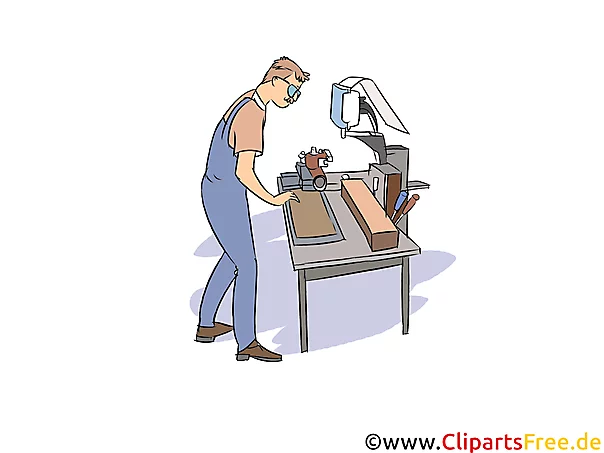 Produktionsmechaniker Clipart, Bild, Grafik zum Thema Ausbildungsberufe