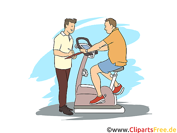 Sportfachmann Clipart, Bild, Grafik zum Thema Ausbildungsberufe