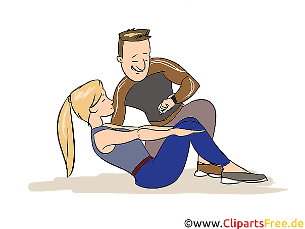 Sportfachmann, Fitnesstrainer Clipart, Bild, Grafik zum Thema Ausbildungsberufe