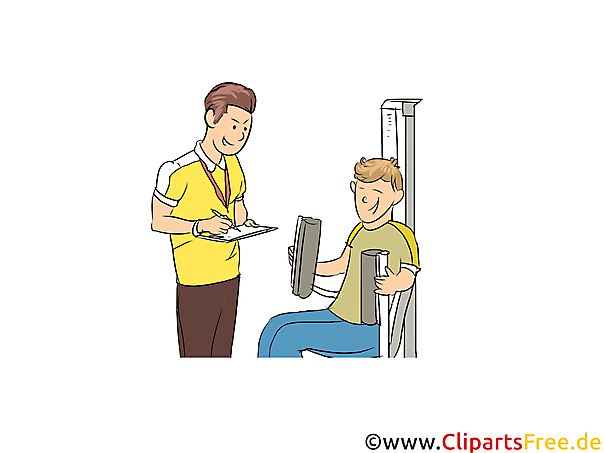 Sportlehrer Clipart, Bild, Grafik zum Thema Ausbildungsberufe