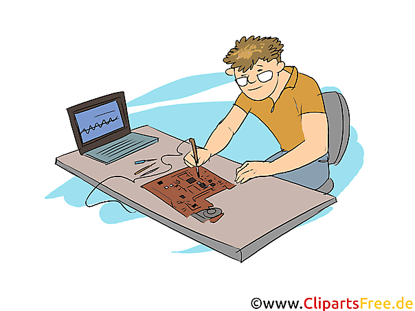 Systemelektroniker Clipart, Bild, Grafik zum Thema Ausbildungsberufe