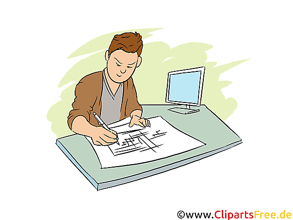 Systemplaner Clipart, Bild, Grafik zum Thema Ausbildungsberufe