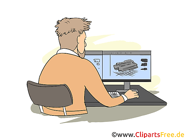 Technischer Systemplaner Ausbildung Clipart, Bild, Illustration