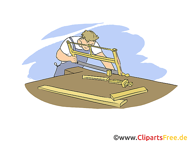 Tischler Clipart, Bild, Grafik zum Thema Ausbildungsberufe