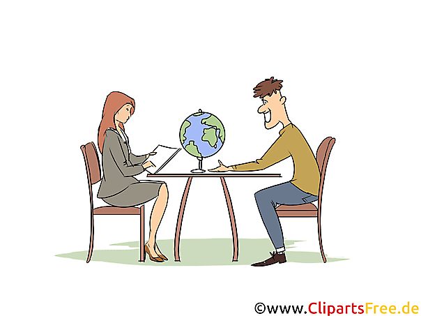 Touristikassistentin Clipart, Bild, Grafik zum Thema Ausbildungsberufe