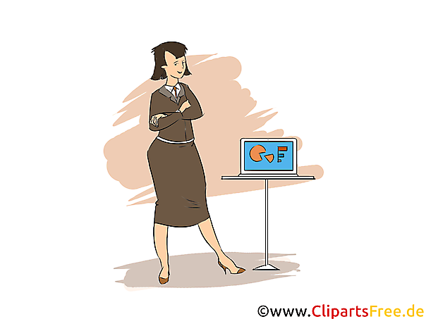 Veranstaltungskauffrau Clipart, Bild, Grafik zum Thema Ausbildungsberufe