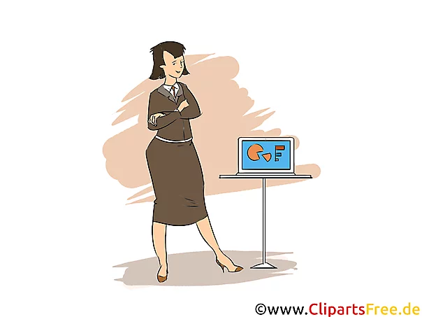 Veranstaltungskauffrau Clipart, Bild, Grafik zum Thema Ausbildungsberufe