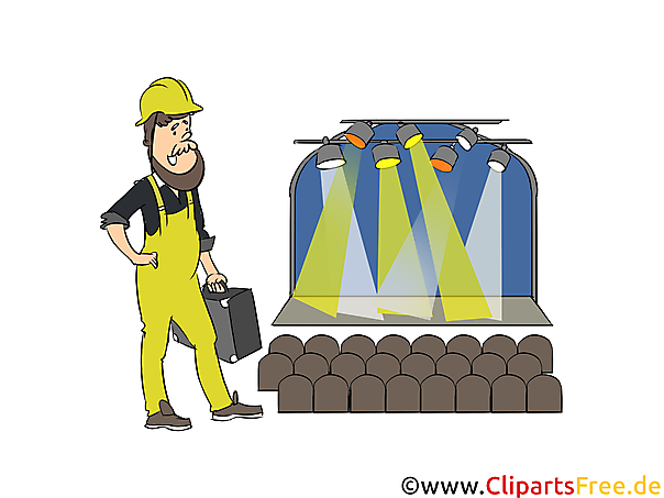 Veranstaltungstechnik Clipart, Bild, Grafik zum Thema Ausbildungsberufe