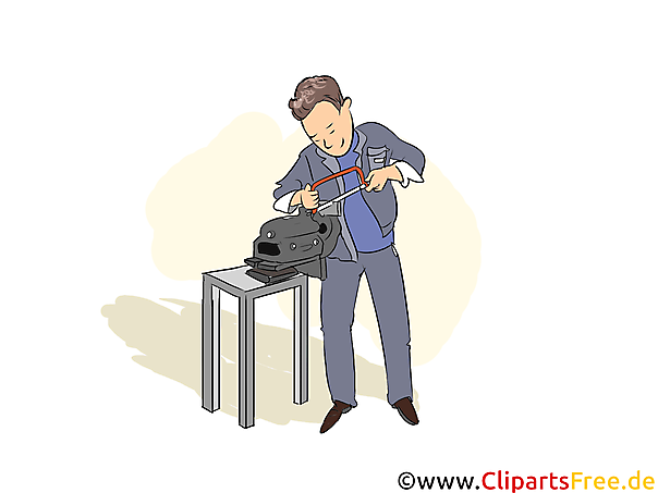 Werkzeugmechaniker Clipart, Bild, Grafik zum Thema Ausbildungsberufe