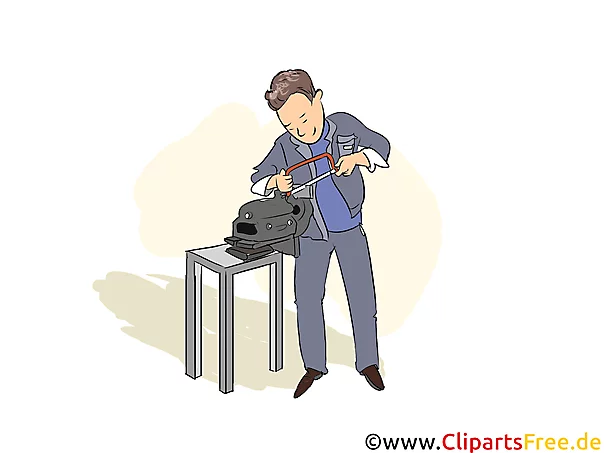 Werkzeugmechaniker Clipart, Bild, Grafik zum Thema Ausbildungsberufe
