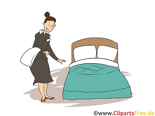 Zimmermädchen Clipart, Bild, Grafik zum Thema Ausbildungsberufe