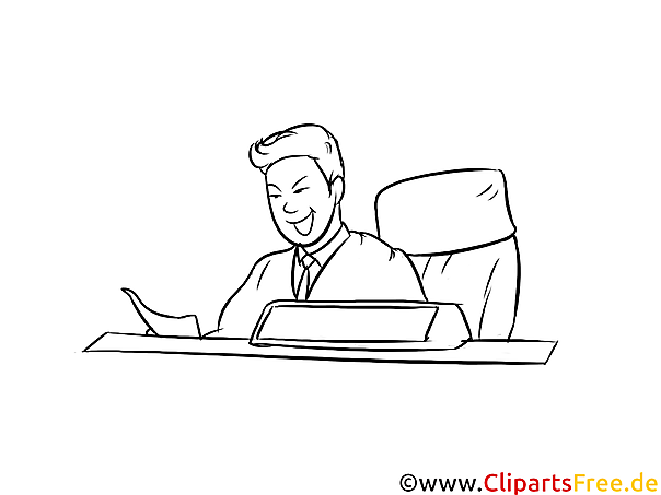 Justizfachangestellter druckbare schwarz-weiße Cliparts, Grafiken kostenlos