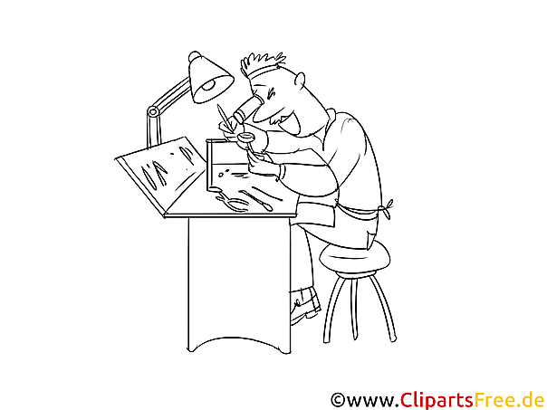 Juwelier, Uhrmacher Bild, Grafik, Clipart