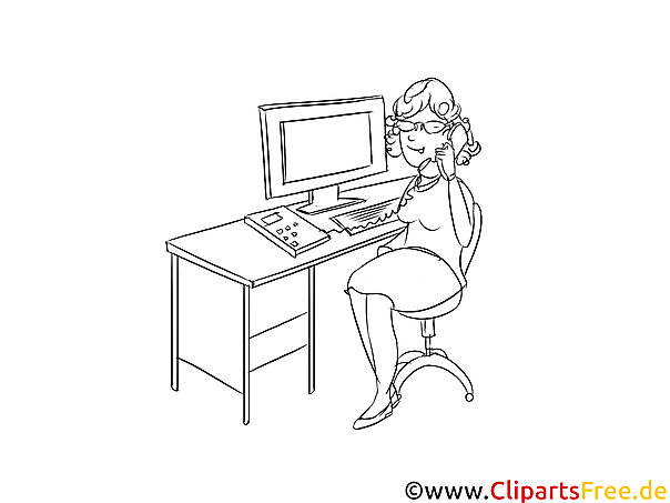 Kaufmann für Spedition und Logistikdienstleistung Clipart, Grafik, Bild schwarz-weiß