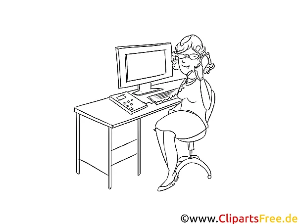Kaufmann für Spedition und Logistikdienstleistung Clipart, Grafik, Bild schwarz-weiß