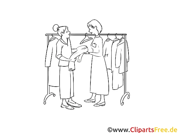 Verkäuferin im Einzelhandel Clipart-Bilder für Präsentationen