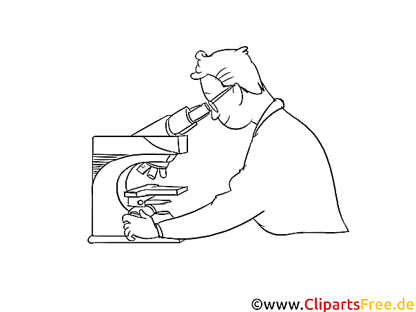 Werkstoffprüfer schwarz-weiße Cliparts, Bilder, Grafiken