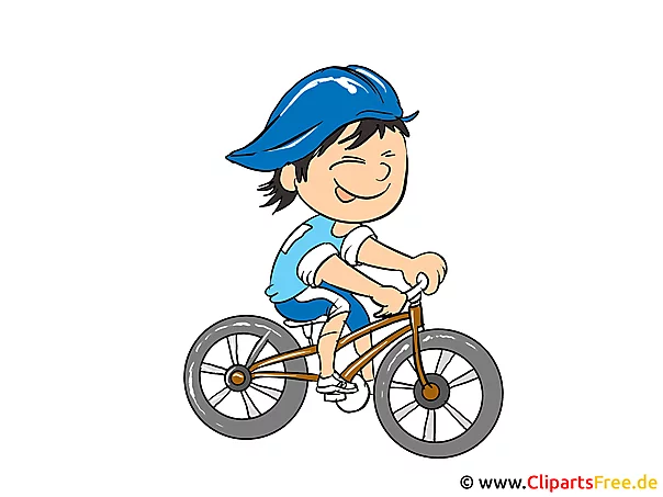 Comic Figuren Bilder zu Berufen - Radfahrer Bild