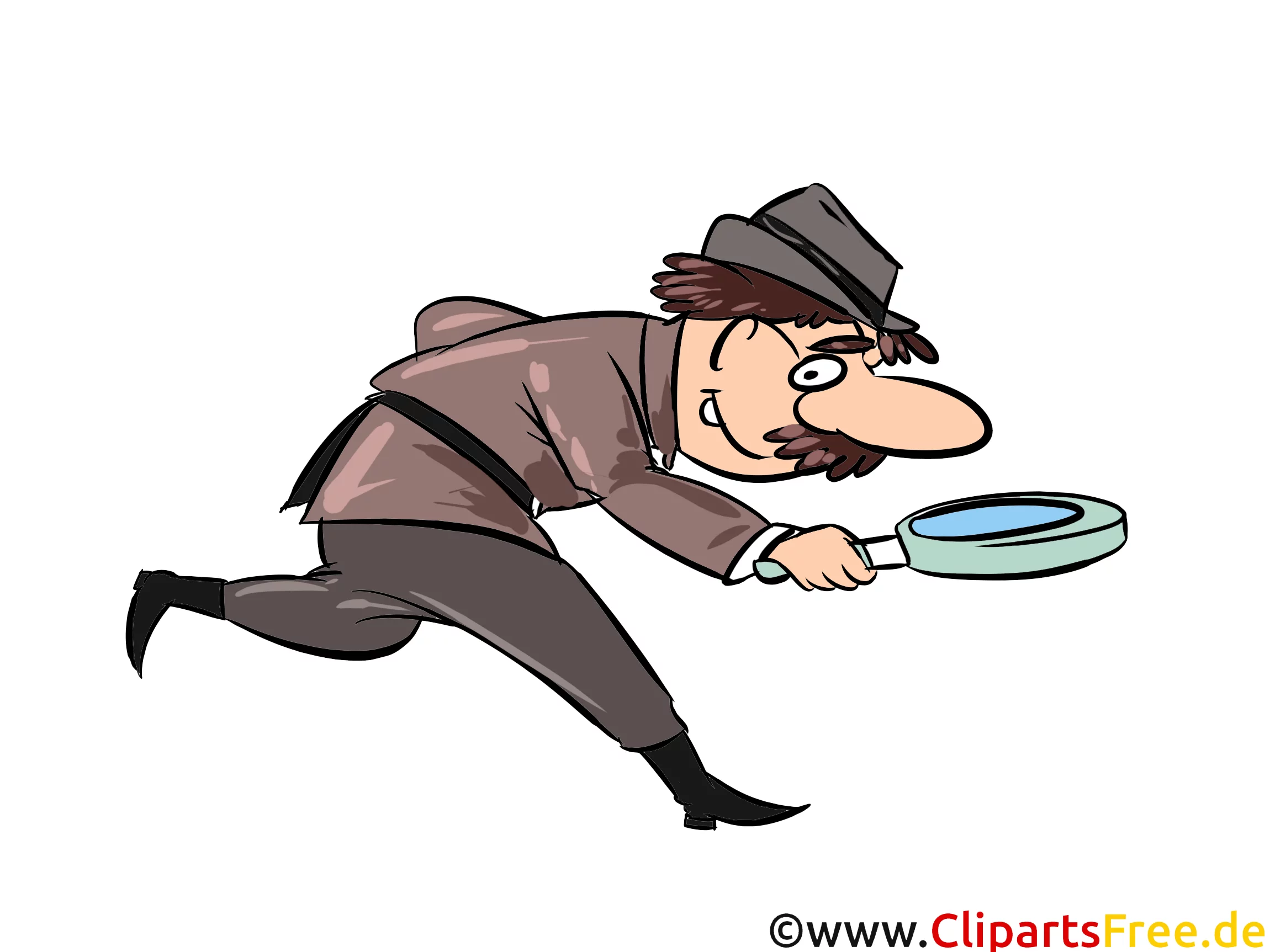 Detektiv mit Lupe Illustrationen und Clip Art