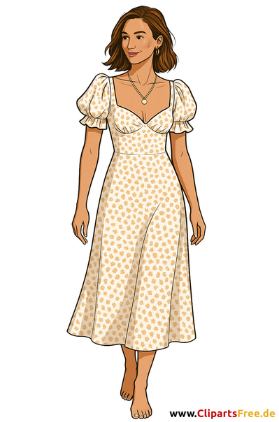 Junge Frau im weißen Kleid