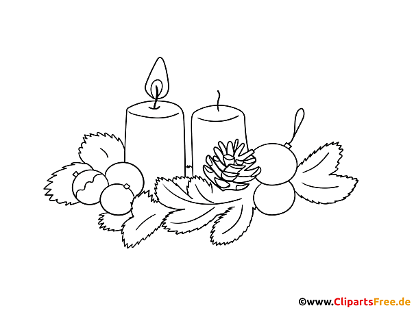 1. Advent schöne Malvorlage