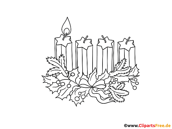 Ausmalbilder zum Advent kostenlos ausdrucken