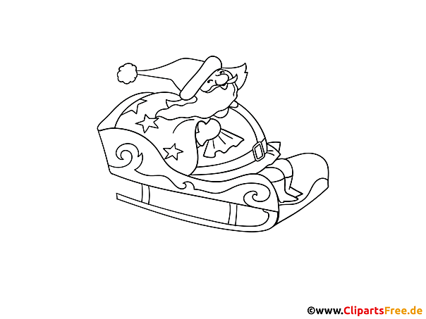 Malvorlage Weihnachtmann zum Drucken