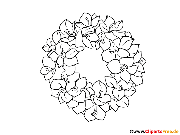 Malvorlage Weihnachtskranz