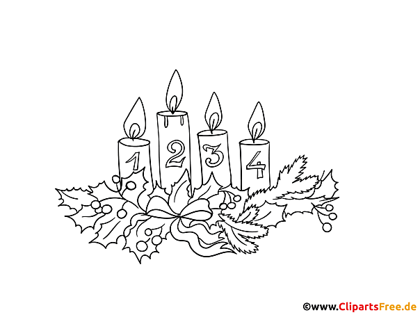 Malvorlage zum Advent kostenlos