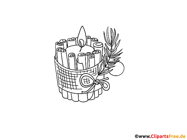 Weihnachtsdeko Ausmalbild für Lehrer und Schüler