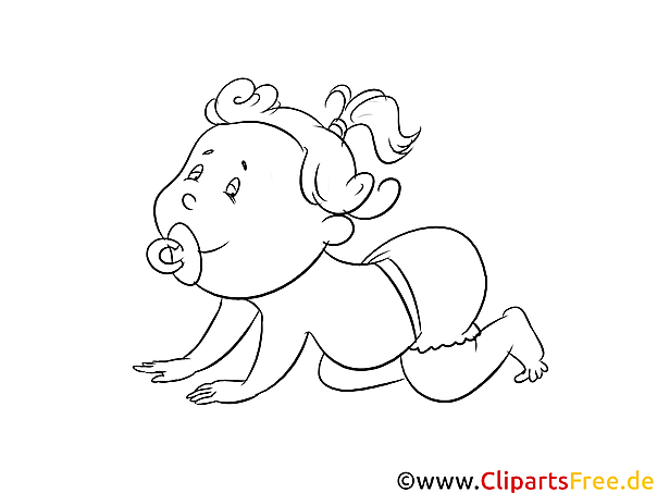 Baby Malvorlage zu Malen