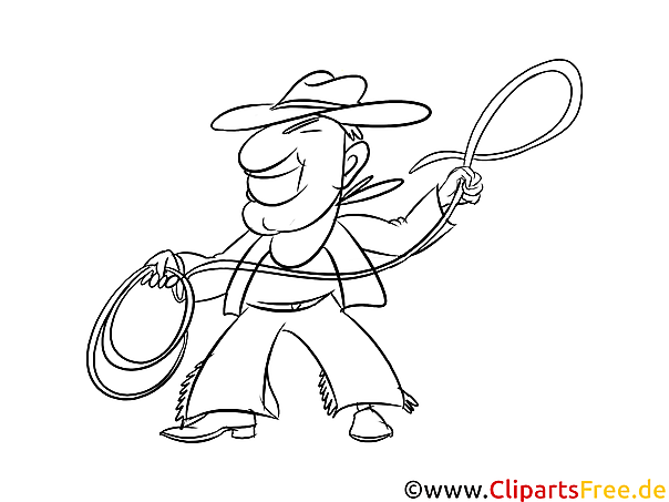Cowboy Malvorlage