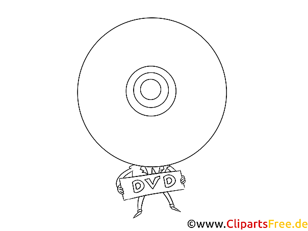 DVD Malvorlage