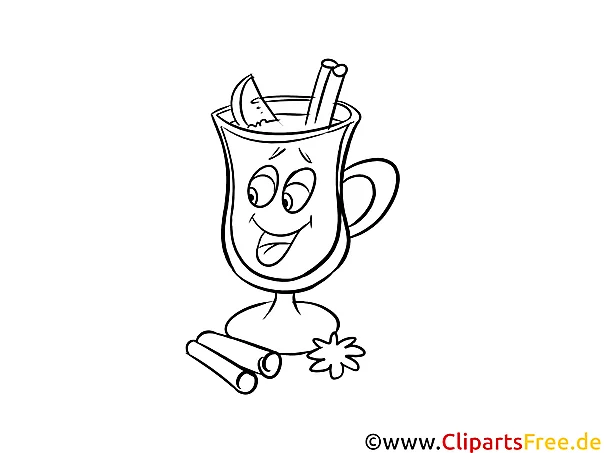 Glühwein Malvorlage