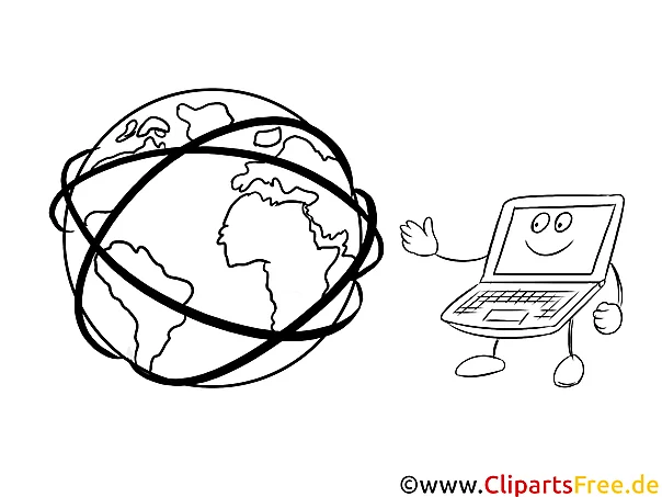 Internet Malvorlage