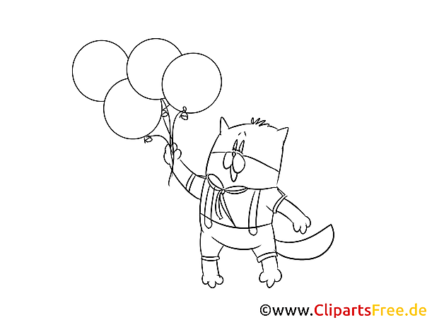 Lustige Malvorlagen zum Geburtstag