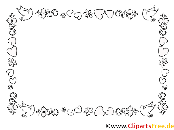Rahmen zum Ausmalen Clipart