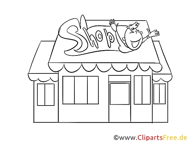 Shop Malvorlage