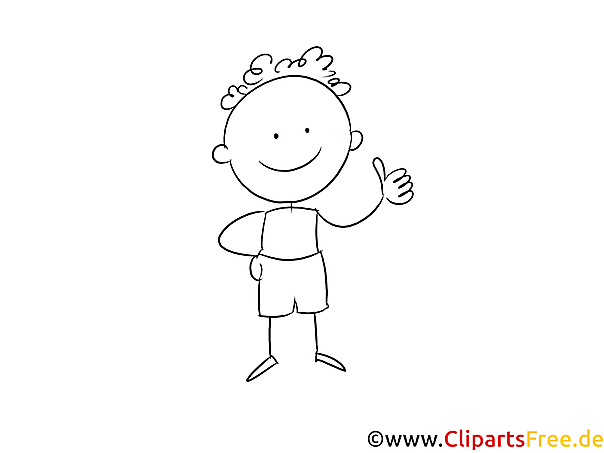 Strichmännchen Malvorlage kostenlos