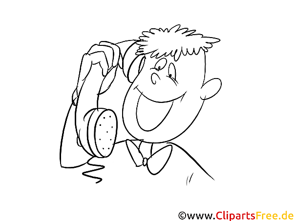Telefon Ausmalbild kostenlos