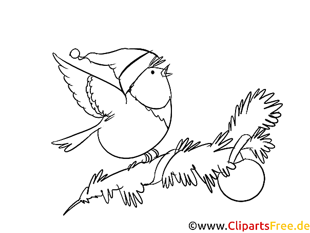 Weihnachts Grafiken zum Ausmalen