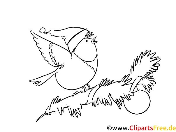 Weihnachts Grafiken zum Ausmalen