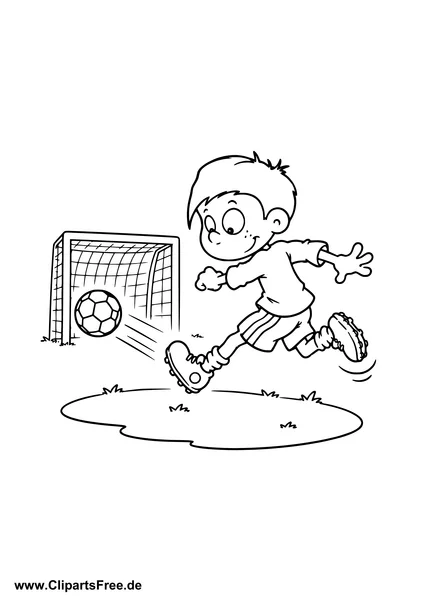 Shot on Goal Colouring Page