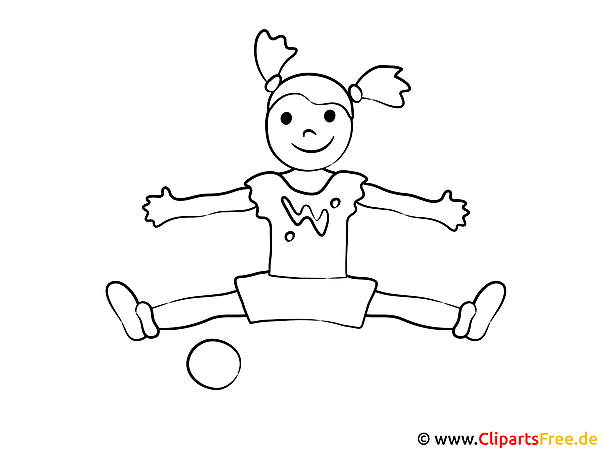 Zum Ausmalen Bild Sport Im Kindergarten