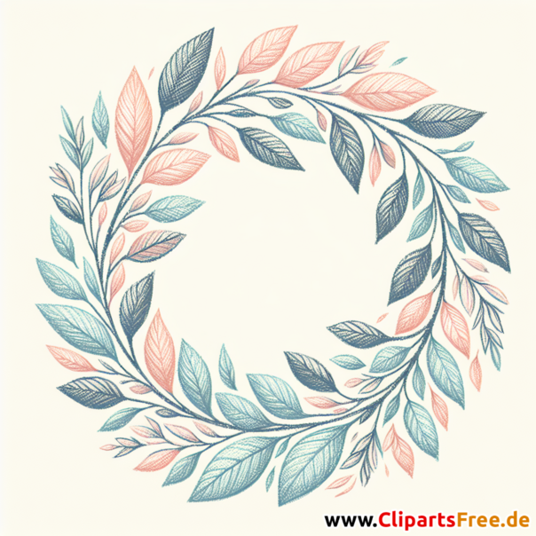 Blätterkranz Clipart - Bilder zum Herunterladen