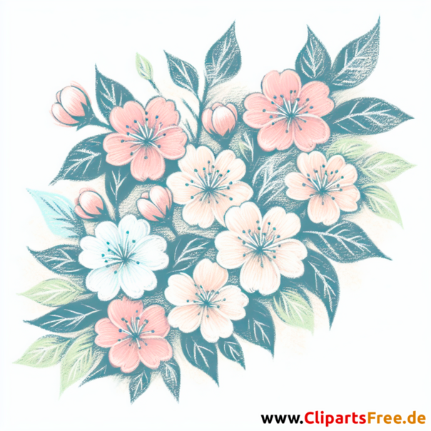 Blüten Clipart - Bilder zum Herunterladen