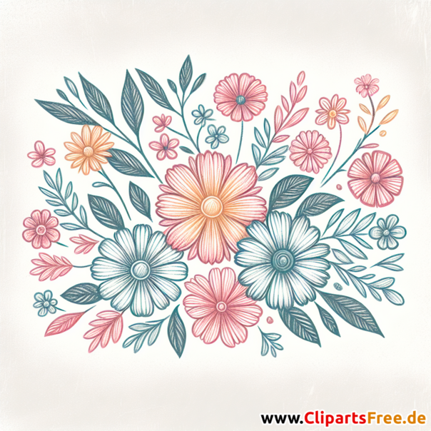 Blumen Clip Art - Bilder zum Herunterladen