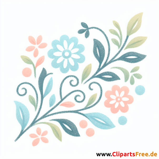 Blumenranke Clipart - Bilder zum Herunterladen