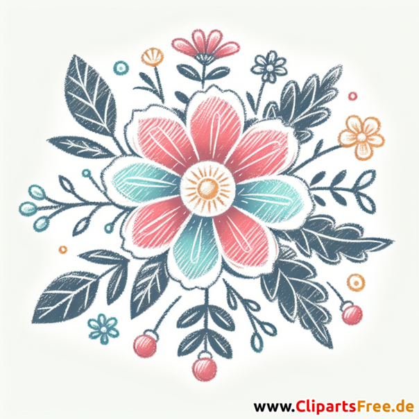 Clip Art Blume - Bilder zum Herunterladen