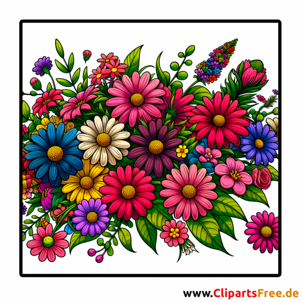 Clipart Blumen kostenlos - Bilder gratis herunterladen